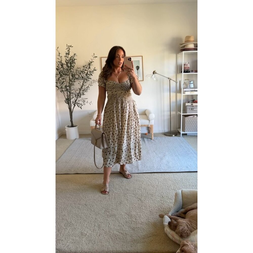 FREE PEOPLE Bali-Juniper Dress in Ivory Size US 0 - Picture 2 of 10